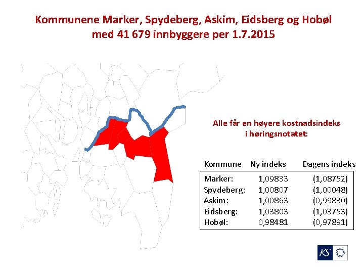 Kommunene Marker, Spydeberg, Askim, Eidsberg og Hobøl med 41 679 innbyggere per 1. 7.