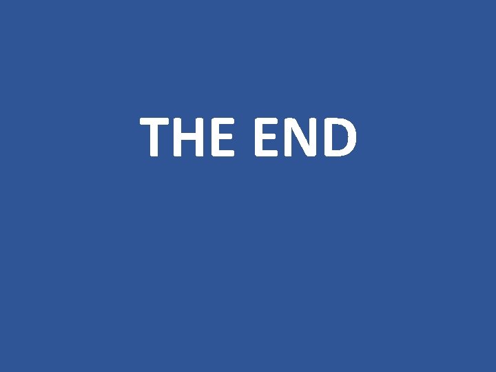 THE END 