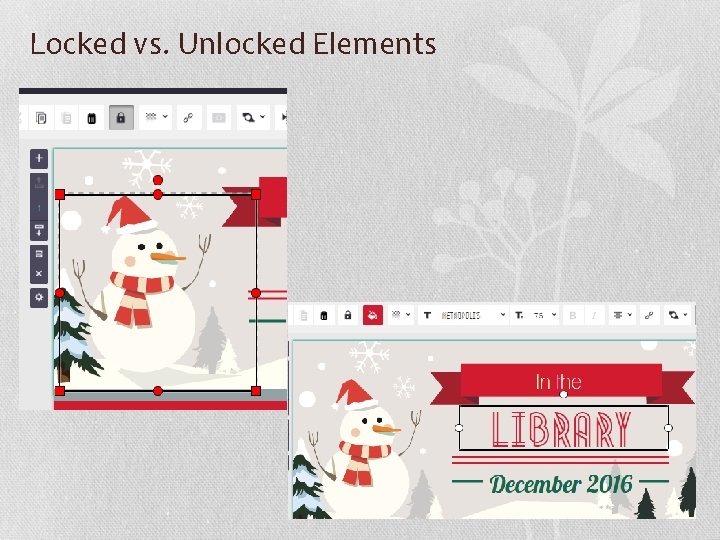 Locked vs. Unlocked Elements 