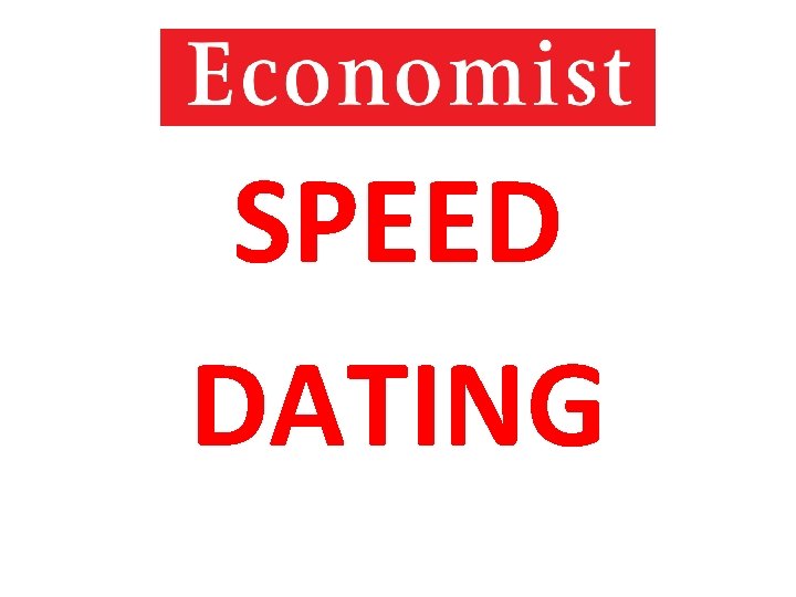 SPEED DATING 