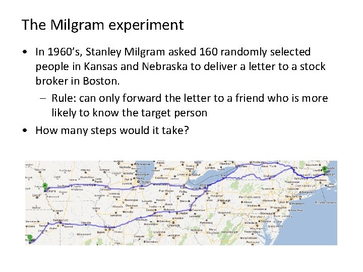 The Milgram experiment • In 1960’s, Stanley Milgram asked 160 randomly selected people in