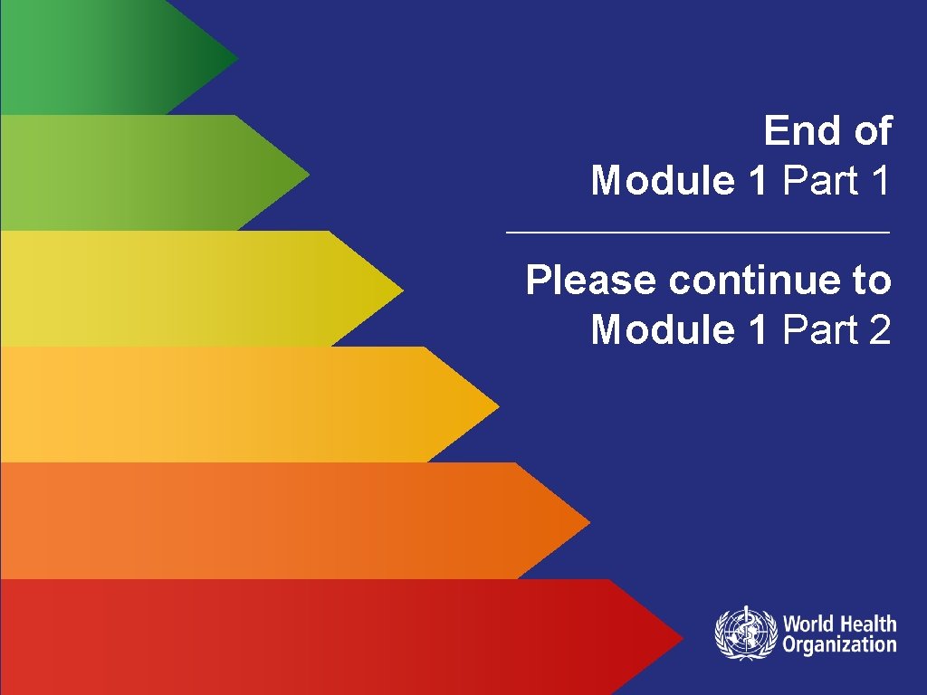 End of Module 1 Part 1 Please continue to Module 1 Part 2 