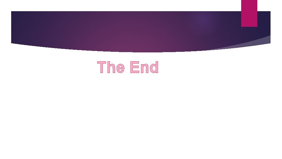 The End 