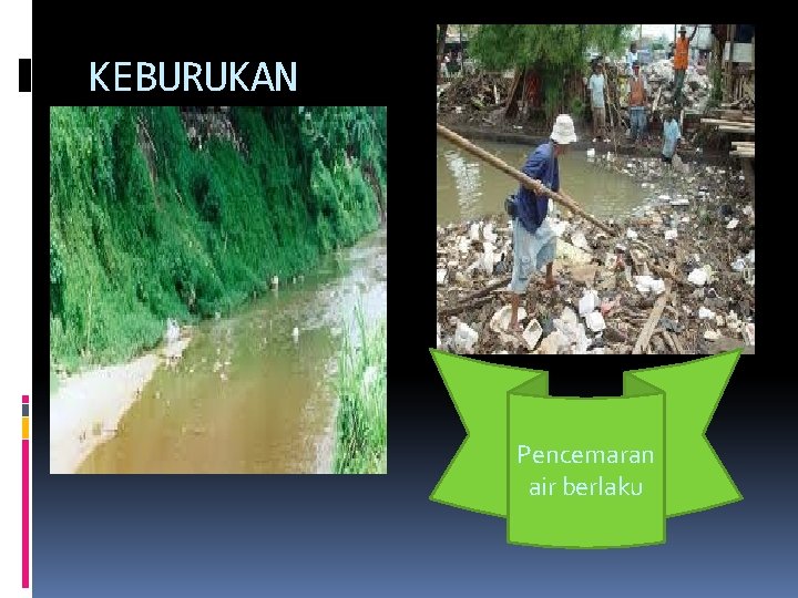 KEBURUKAN Pencemaran air berlaku 