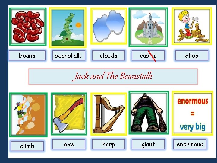 beanstalk clouds castle chop Jack and The Beanstalk climb axe harp giant enormous beanstalk clouds castle chop Jack and The Beanstalk climb axe harp giant enormous