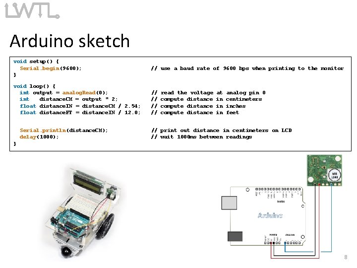 Arduino sketch void setup() { Serial. begin(9600); } void loop() { int output = Arduino sketch void setup() { Serial. begin(9600); } void loop() { int output =