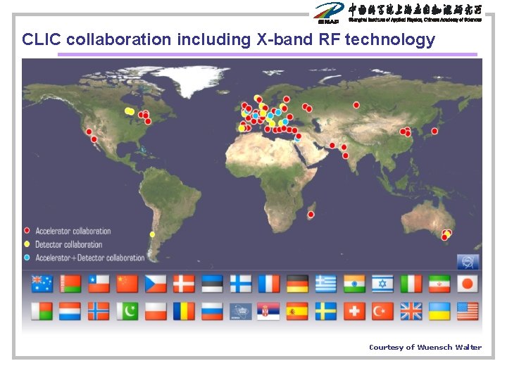 CLIC collaboration including X-band RF technology Courtesy of Wuensch Walter 