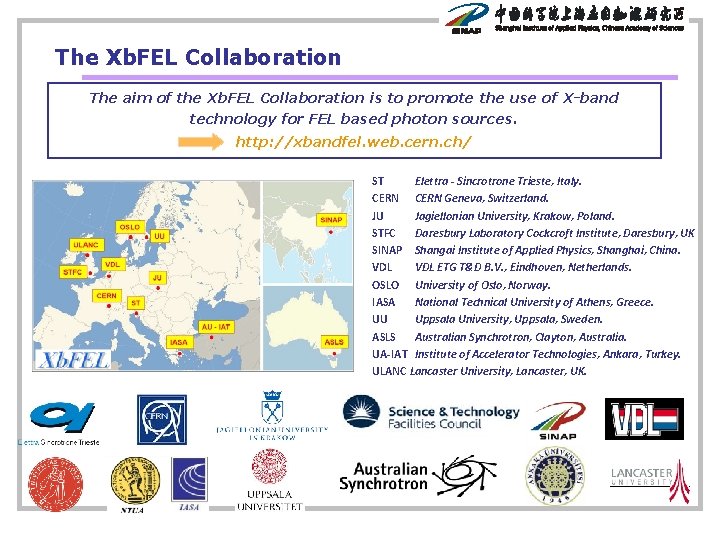 The Xb. FEL Collaboration The aim of the Xb. FEL Collaboration is to promote