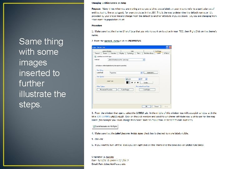 Same thing with some images inserted to further illustrate the steps. Building a Proclib