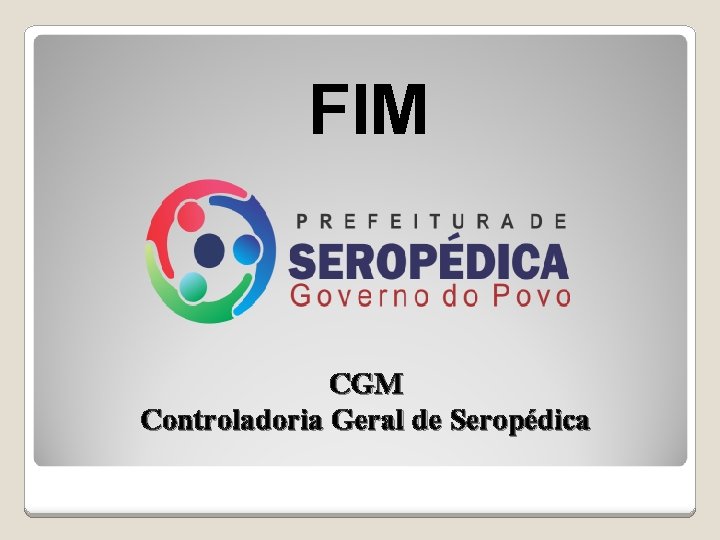 FIM CGM Controladoria Geral de Seropédica 