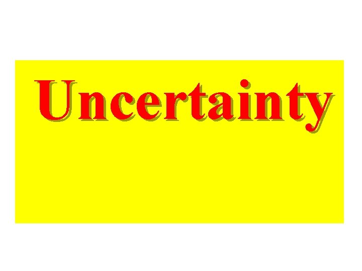 Uncertainty 