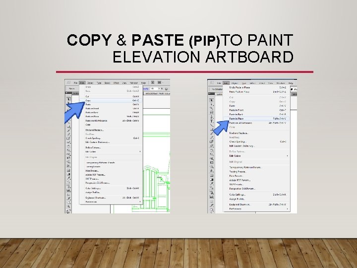 COPY & PASTE (PIP)TO PAINT ELEVATION ARTBOARD 