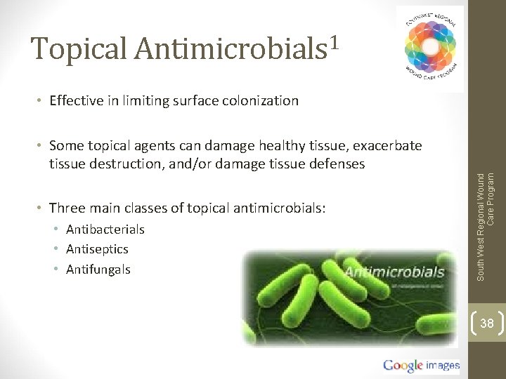 Topical Antimicrobials 1 • Effective in limiting surface colonization • Three main classes of