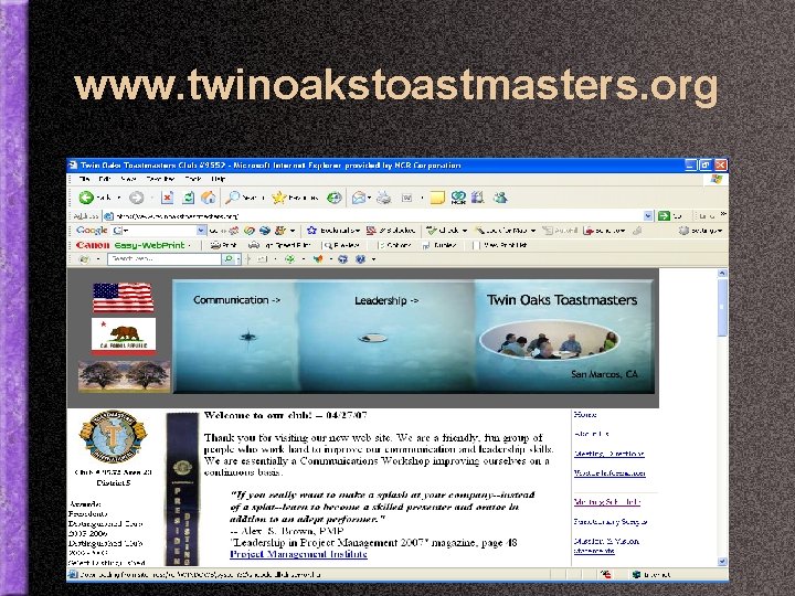 www. twinoakstoastmasters. org 
