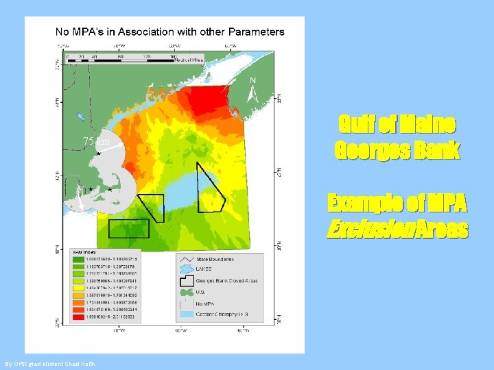 75 km 50 km By Or. St grad student Chad Keith Gulf of Maine