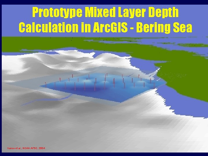 Prototype Mixed Layer Depth Calculation in Arc. GIS - Bering Sea Vance et al.