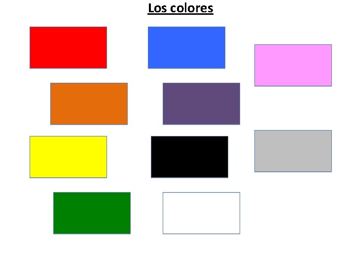 Los colores 