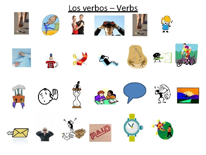 Los verbos – Verbs 