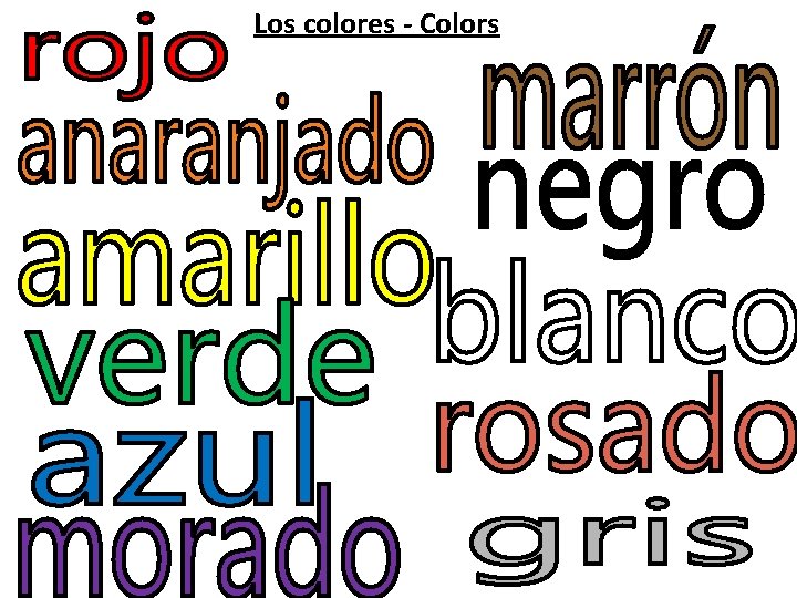 Los colores - Colors 