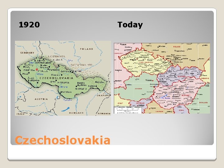 1920 Czechoslovakia Today 