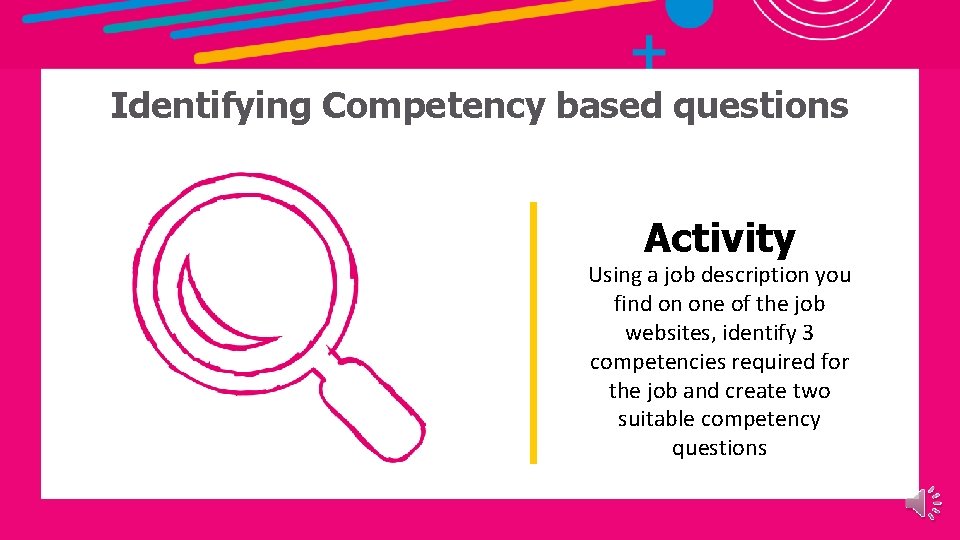 Identifying Competency based questions Activity Using a job description you find on one of Identifying Competency based questions Activity Using a job description you find on one of