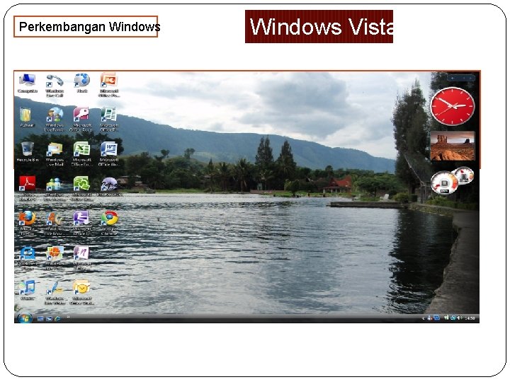 Perkembangan Windows Vista dimaksudkan untuk diluncurkan sebagai produk berbasisteknologi, sebagai sistem yang solid yang
