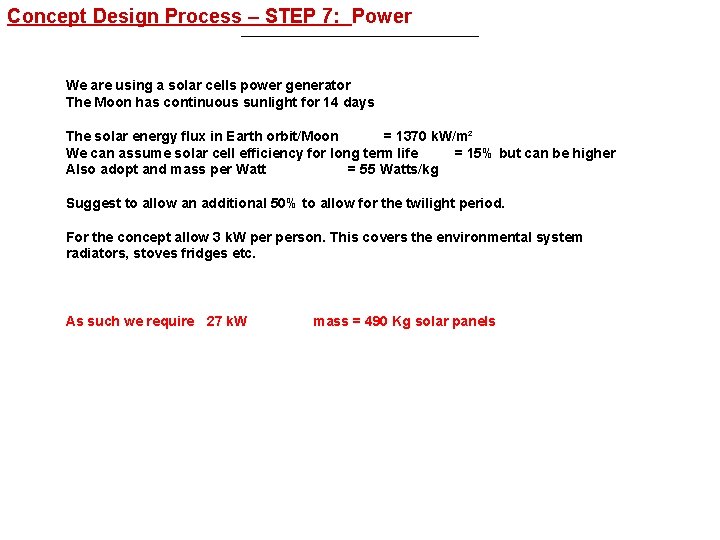 The Solar Generator Design Assumptions Concept Design Process – STEP 7: Power cyclopedia of