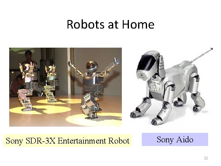 Robots at Home Sony SDR-3 X Entertainment Robot Sony Aido 33 