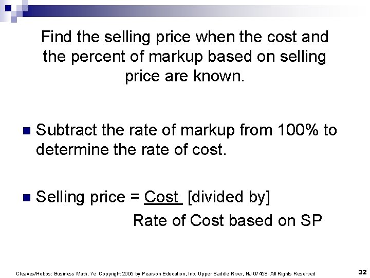 Find the selling price when the cost and the percent of markup based on
