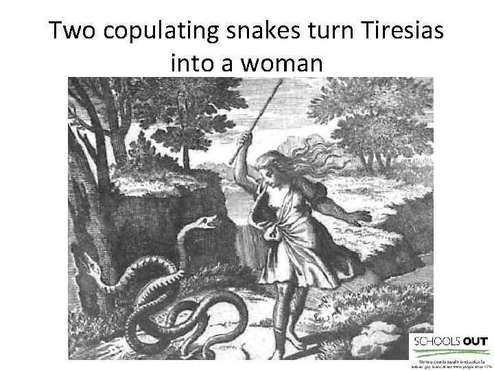 Two copulating snakes turn Tiresias into a woman 