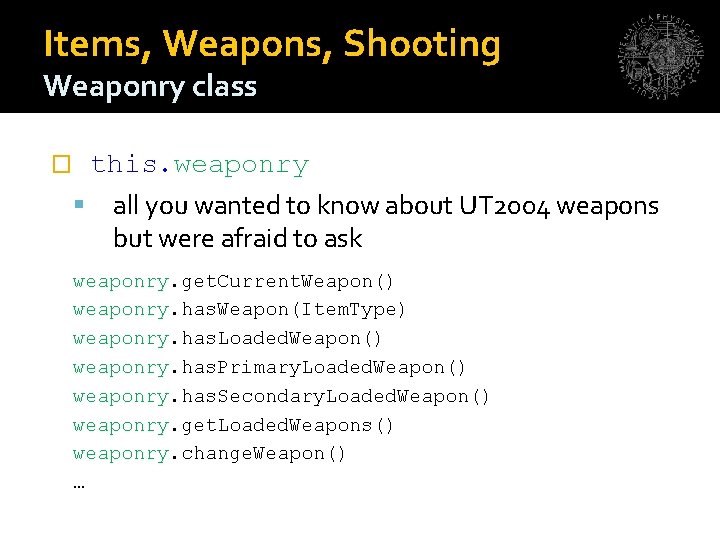 Items, Weapons, Shooting Weaponry class � this. weaponry all you wanted to know about