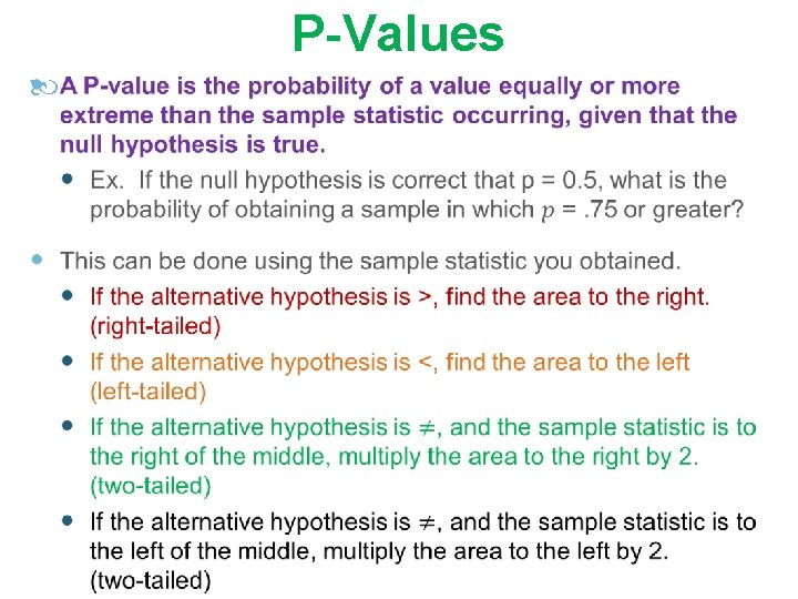 P-Values 