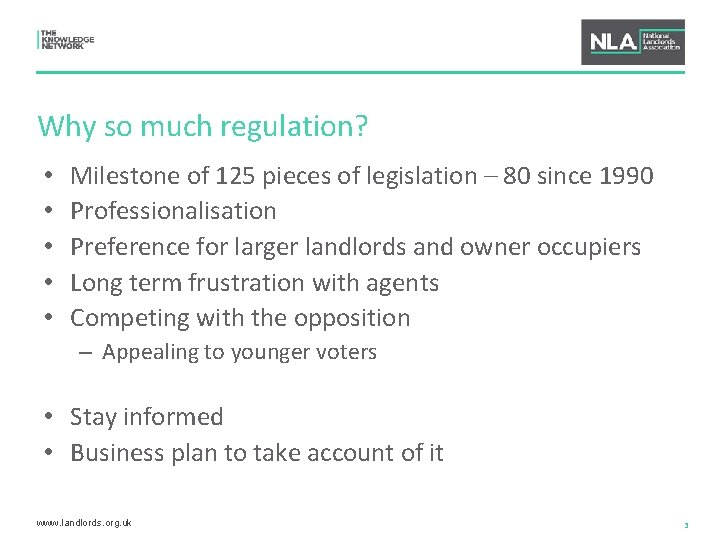 Why so much regulation? • • • Milestone of 125 pieces of legislation –