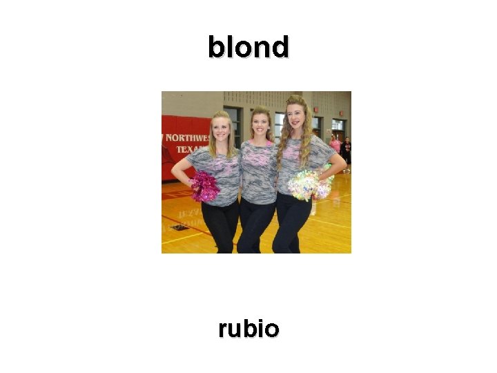 blond rubio 