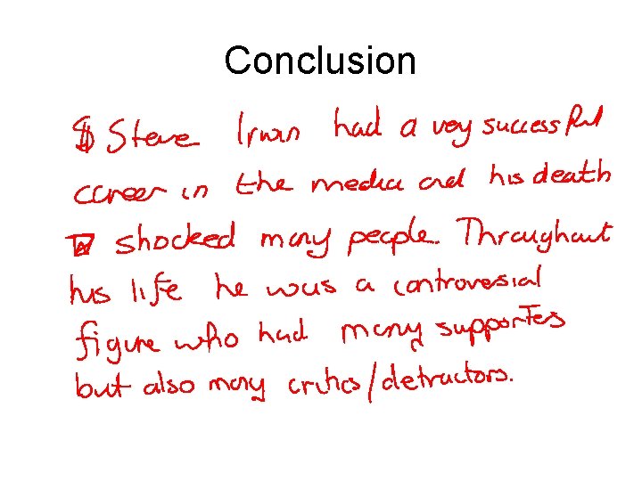 Conclusion 