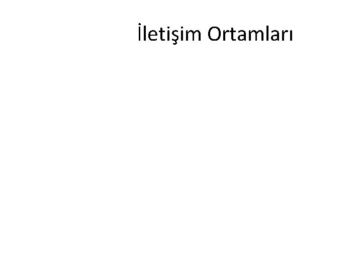 İletişim Ortamları 