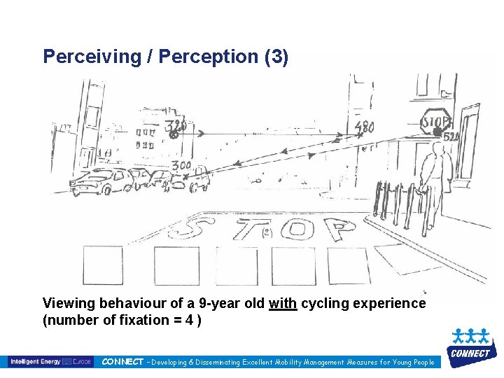 Perceiving / Perception (3) Viewing behaviour of a 9 -year old with cycling experience