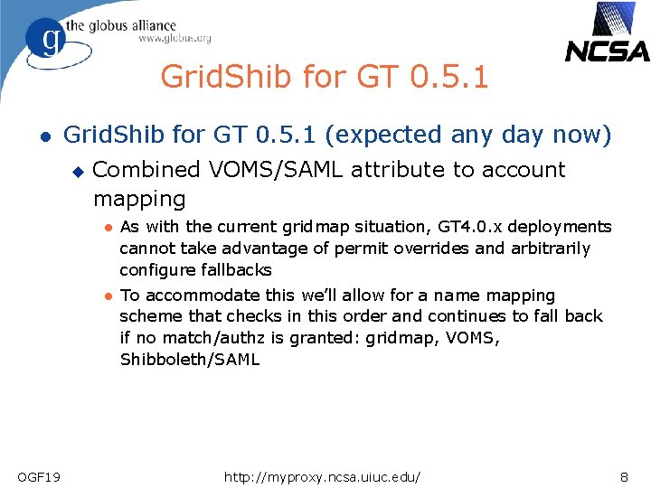 Grid. Shib for GT 0. 5. 1 l Grid. Shib for GT 0. 5.