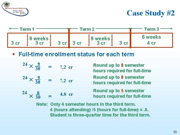 Case Study #2 Term 1 Term 2 9 weeks 3 cr 9 weeks 3