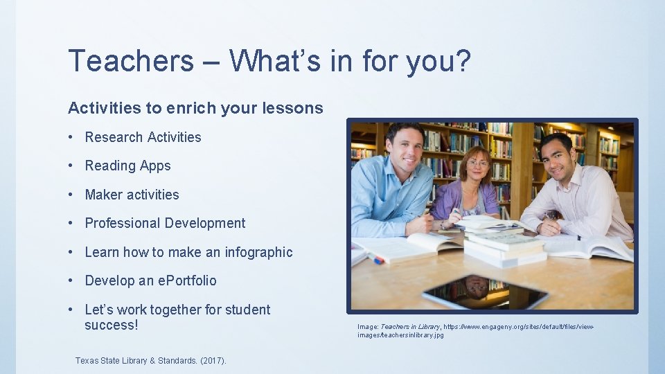 Teachers – What’s in for you? Activities to enrich your lessons • Research Activities