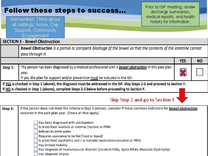 Follow these steps to success… Remember! Think about all settings: home, Day Support, Community