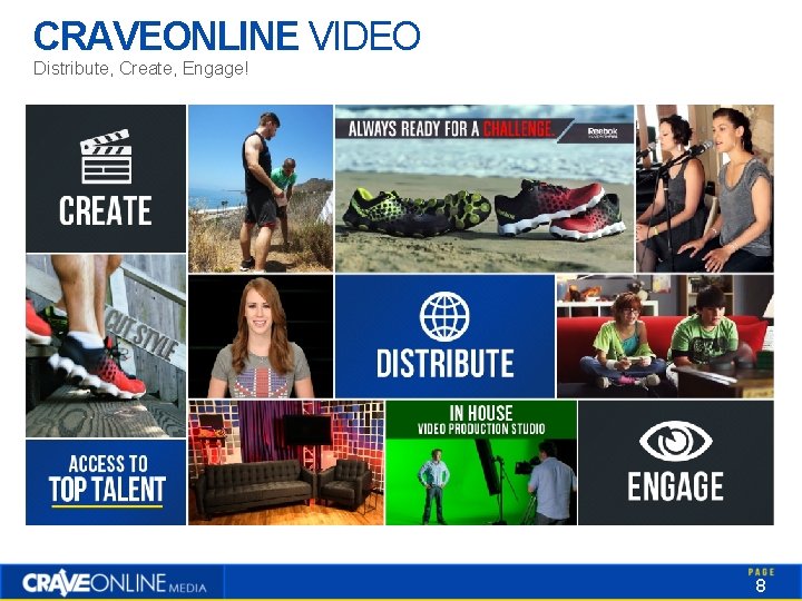 CRAVEONLINE VIDEO Distribute, Create, Engage! 8 