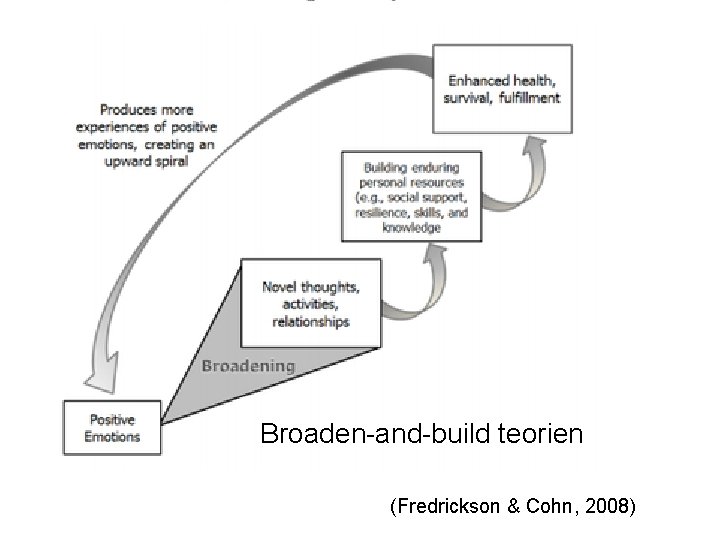 Broaden-and-build teorien (Fredrickson & Cohn, 2008) 