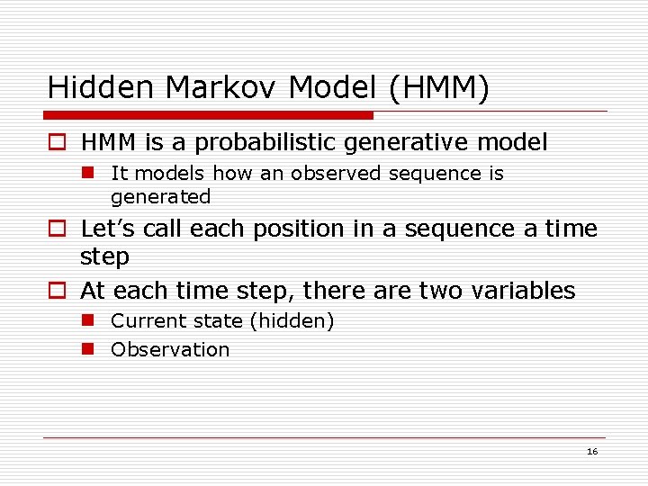 7 Sequential Models 1 Sequential Inference Problems 2