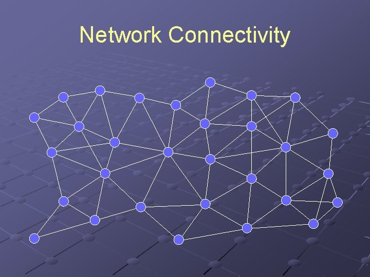 Network Connectivity 