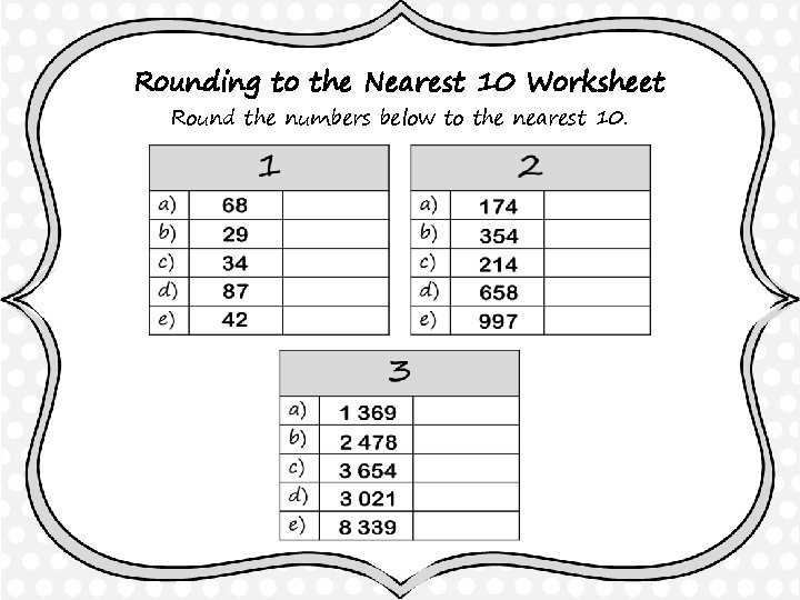 Rounding Whole Numbers Year 5 6 Number number