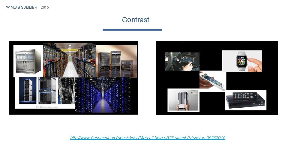 WINLAB SUMMER 2015 Contrast http: //www. 5 gsummit. org/docs/slides/Mung-Chiang-5 GSummit-Princeton-05262015 WINLAB SUMMER 2015 Contrast http: //www. 5 gsummit. org/docs/slides/Mung-Chiang-5 GSummit-Princeton-05262015