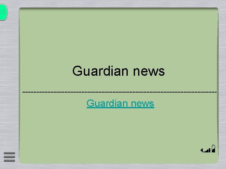 Guardian news 