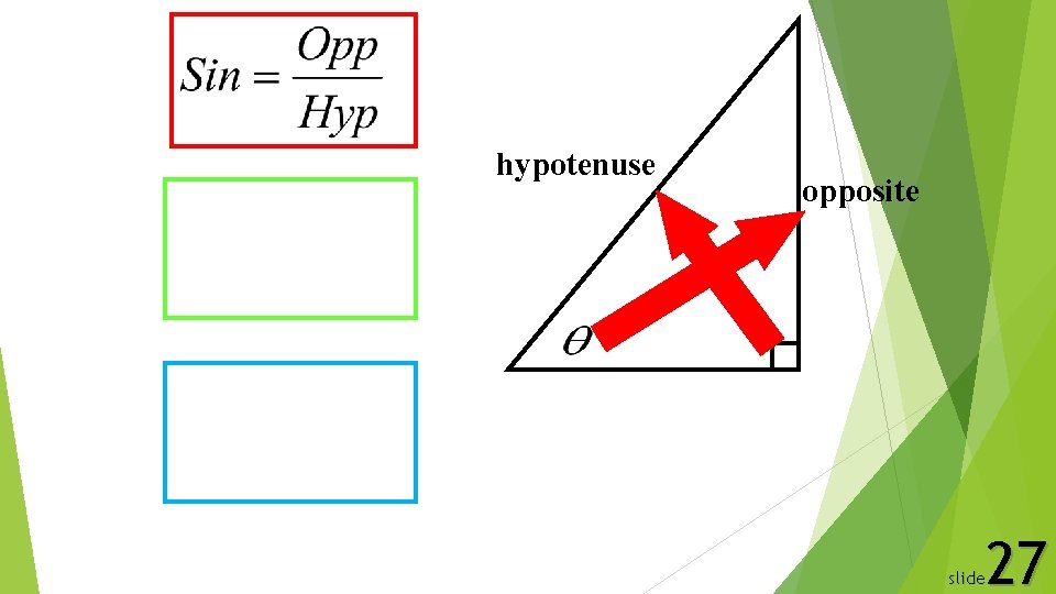 hypotenuse opposite 27 slide 