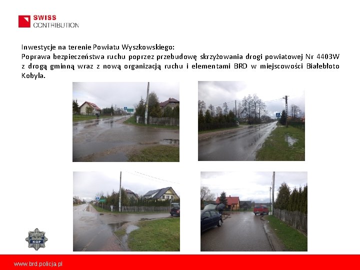 Inwestycje na terenie Powiatu Wyszkowskiego: Poprawa bezpieczeństwa ruchu poprzez przebudowę skrzyżowania drogi powiatowej Nr